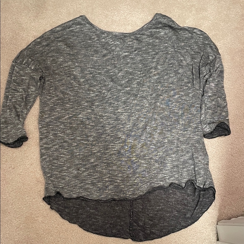 United Colors Of Benetton Charcoal Long Sleeve Top